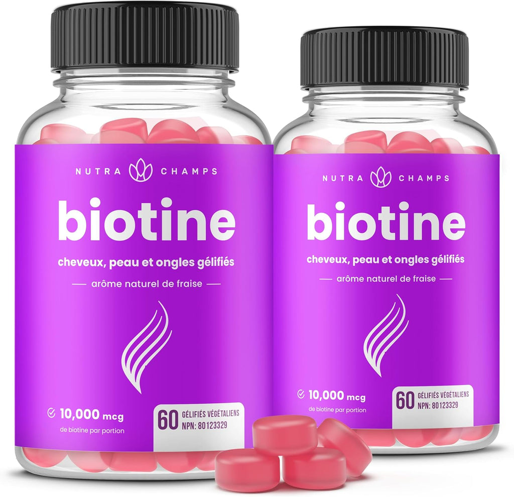 Biotin Gummies 10,000Mcg per Serving | Healthy Hair, Skin & Nails Vitamin Gummies for Women & Men | Chewable Biotin Supplement | Vegan & Non-Gmo | 120 Gummies | 5000Mcg per Gummy