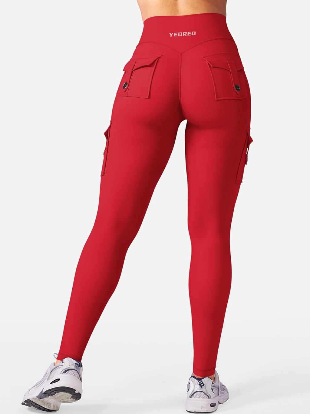 Workout Cargo Leggings with Pockets for Women No Front Seam Hidden Scrunch Hedda Leggings Compression Gym Yoga Pants