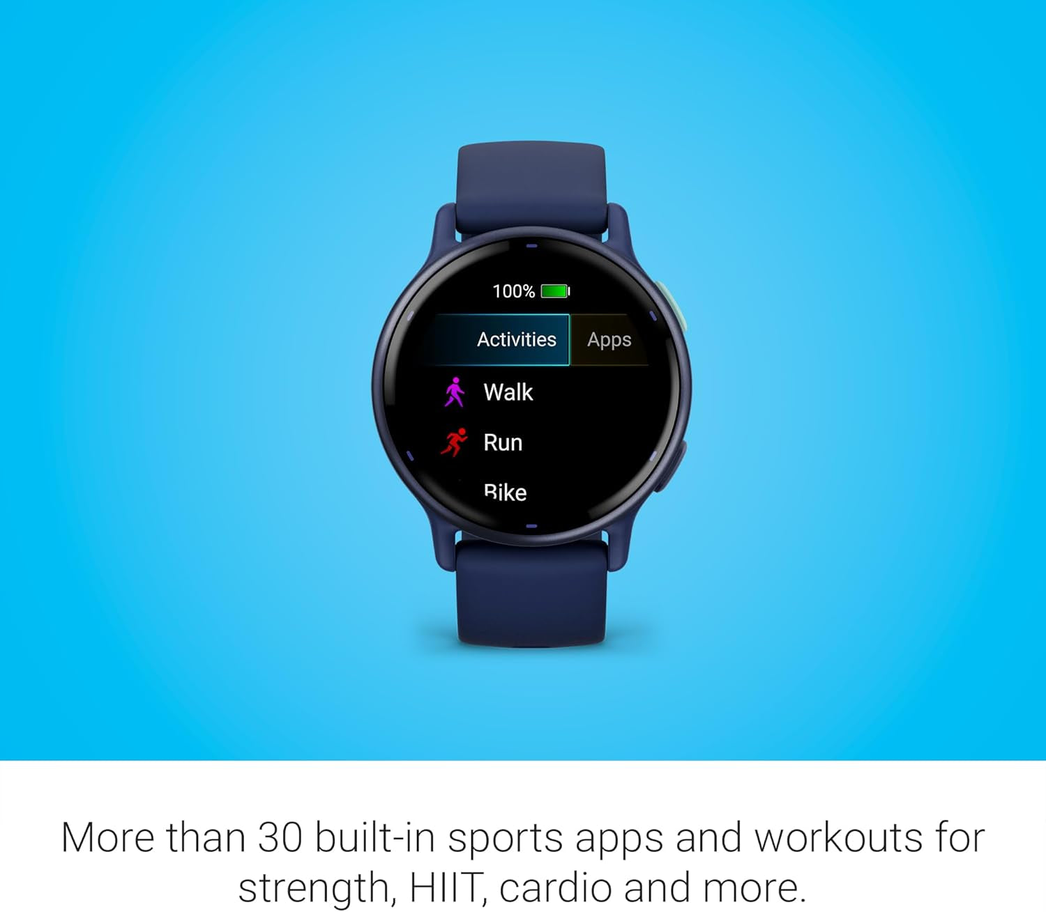 Vívoactive 5, Health and Fitness GPS Smartwatch, AMOLED Display, up to 11 Days of Battery, Navy