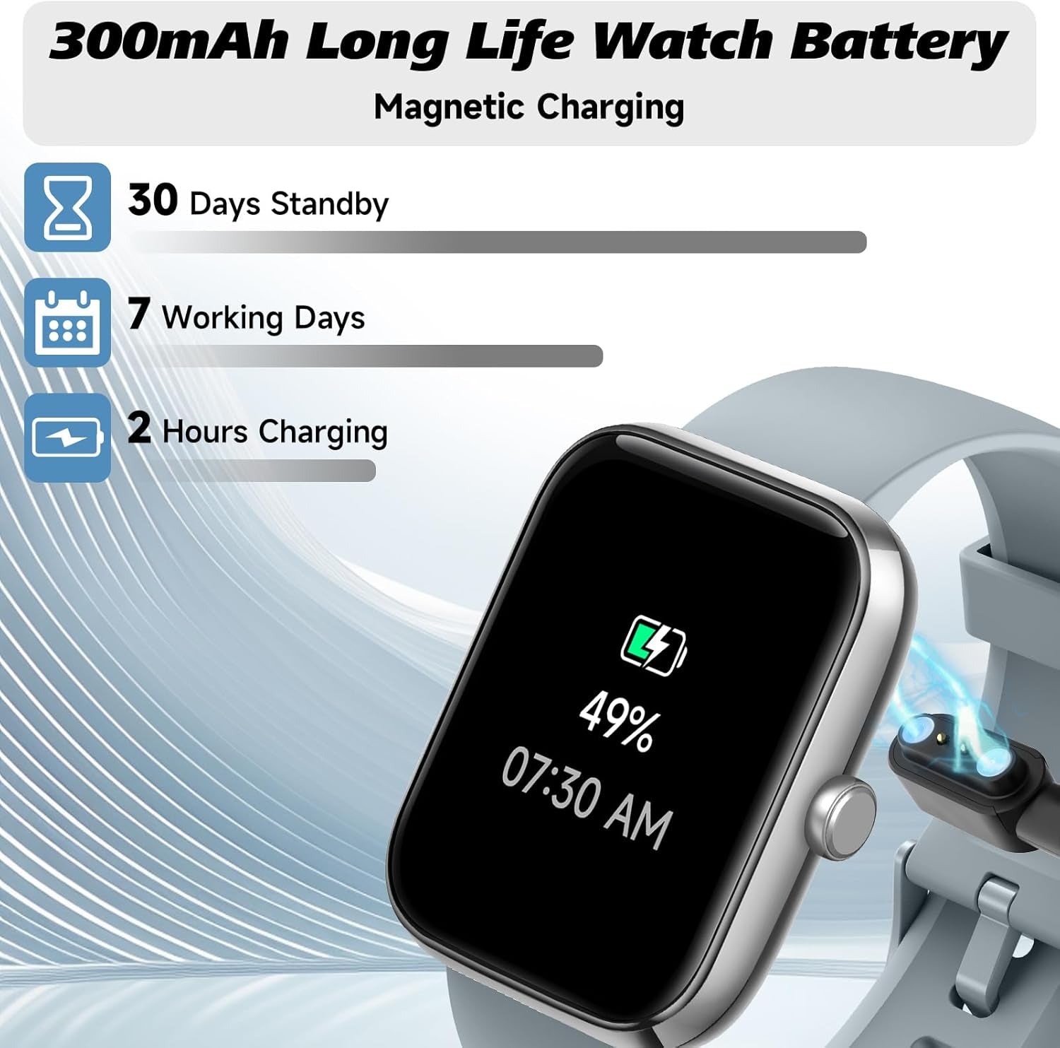 Smart Watch for Men Women with Bluetooth Call, Alexa Built-In, Heart Rate & Sleep Monitor, 1.83" DIY Dial Fitness Watch with 100+ Sport Modes, IP68 Waterproof, Compatible with Android Ios