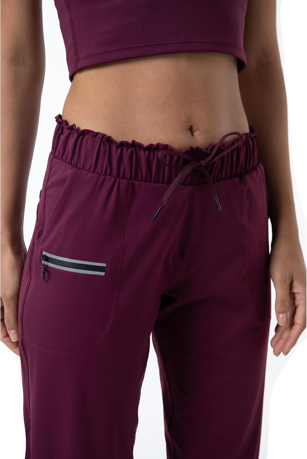 Joggers for Women with Pockets Elastic Waist Workout Sport Gym Pants Comfy Lounge Yoga Running Pants