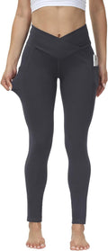 Leggings for Women with 3 Pockets Buttery Soft High Waisted Yoga Pants Non-See-Through Full-Length Tights