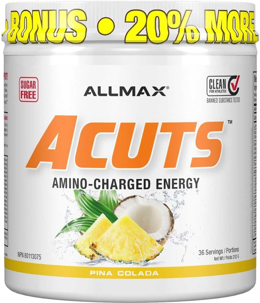 - AMINOCUTS (A:CUTS) - Weight-Management BCAA (L-Carnitine + Taurine + Green Coffee) - Pina Colada - 252 Gram - 36 Servings, 252-Gram