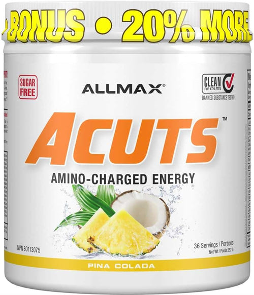 - AMINOCUTS (A:CUTS) - Weight-Management BCAA (L-Carnitine + Taurine + Green Coffee) - Pina Colada - 252 Gram - 36 Servings, 252-Gram