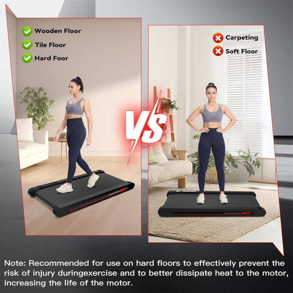 4 in 1 Walking Vibration Pad Treadmill, Walking Treadmill Pad for Home with Remote Control and APP