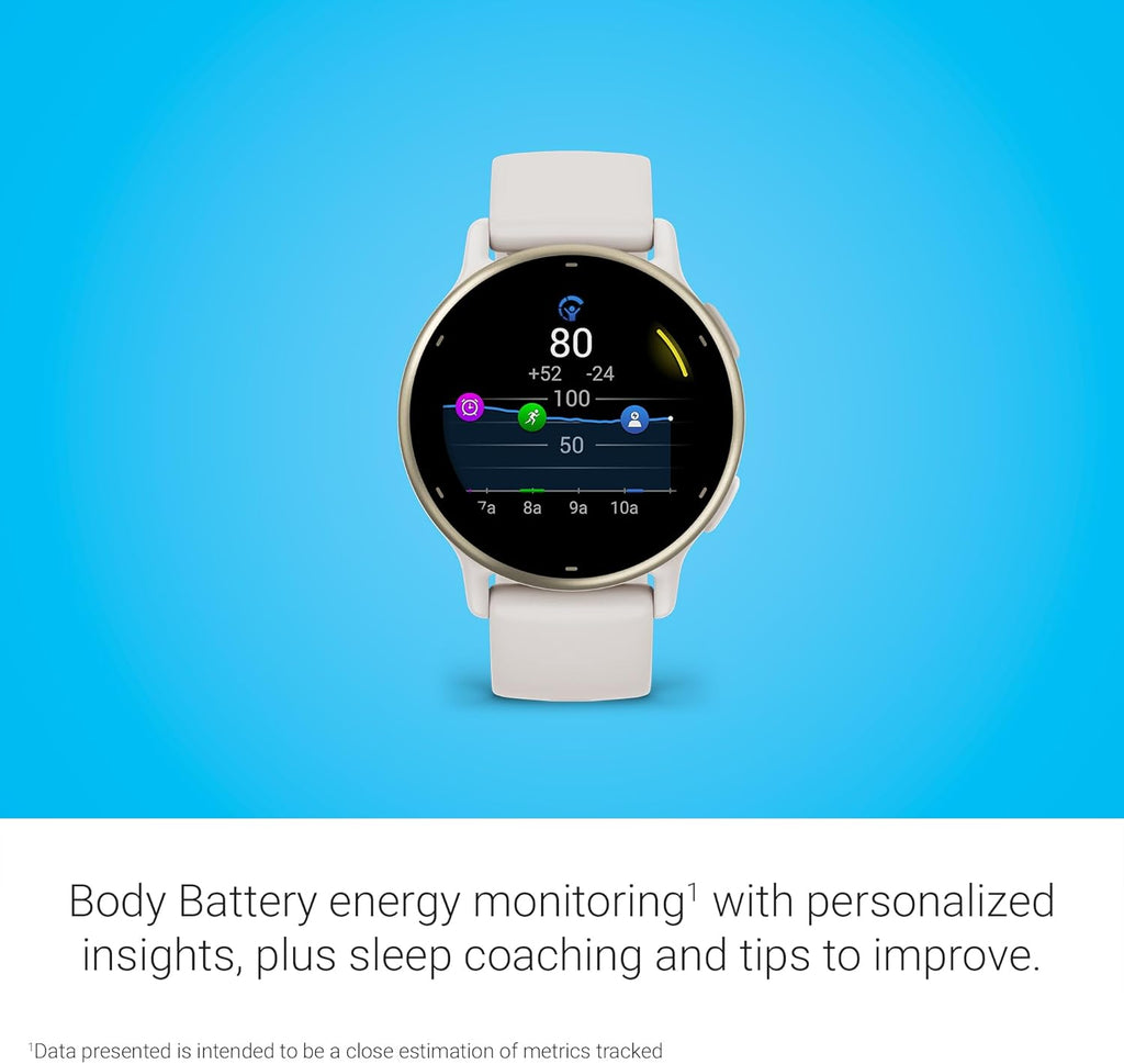 Vívoactive 5, Health and Fitness GPS Smartwatch, AMOLED Display, up to 11 Days of Battery, Ivory