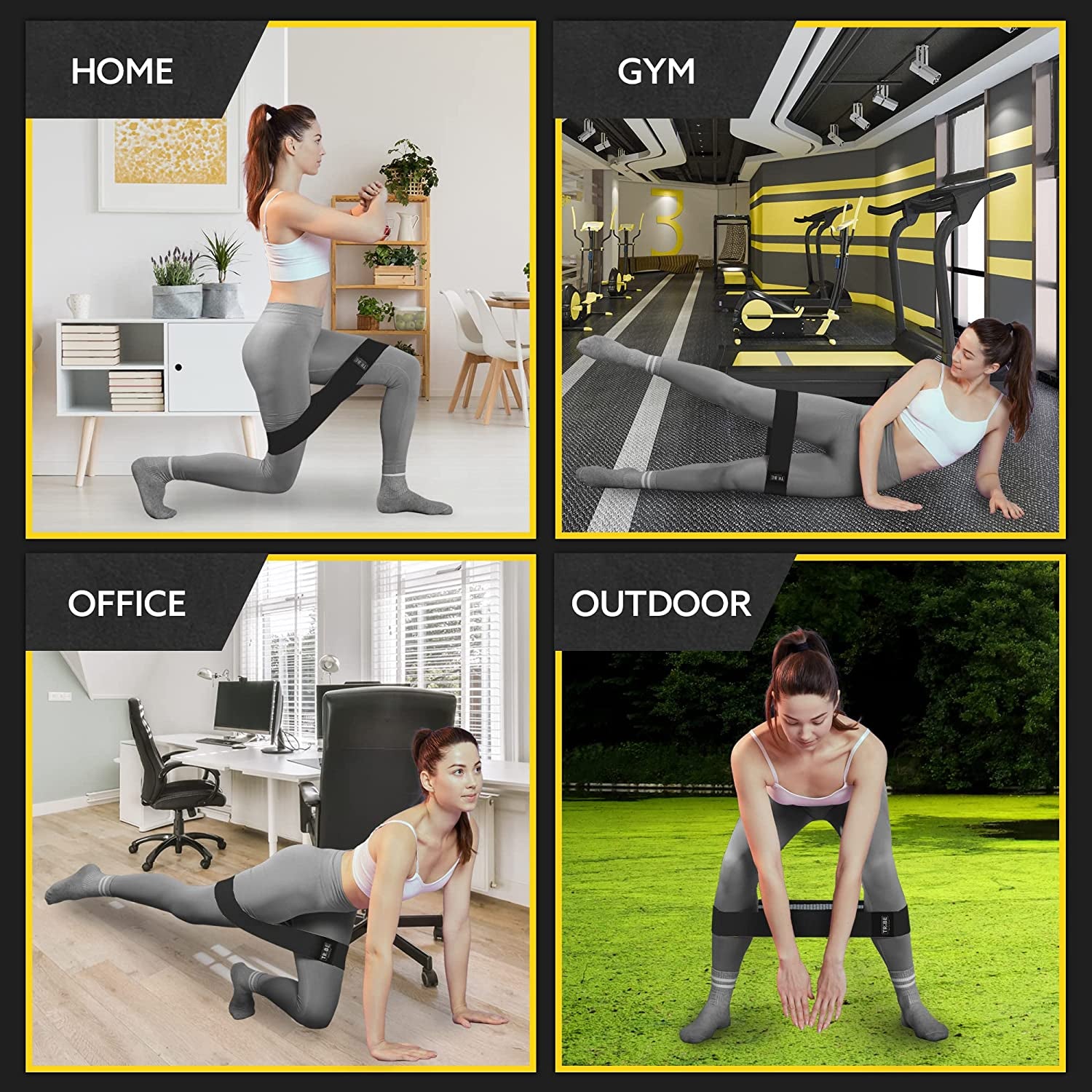 Fabric Resistance Loop – Glute and Thigh Workout Band – Exercise Band for Legs and Butt