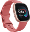 Google  Versa 4 Fitness Smartwatch with Daily Readiness, Gps, 24/7 Heart Rate, 40+ Exercise Modes, Sleep Tracking and More, Pink Sand/Copper Rose, One Size (S and L Bands Included)