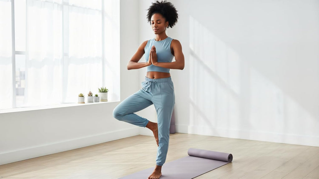 Joggers for Women with Pockets Elastic Waist Workout Sport Gym Pants Comfy Lounge Yoga Running Pants