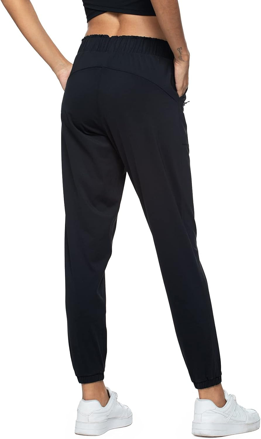 Joggers for Women with Pockets Elastic Waist Workout Sport Gym Pants Comfy Lounge Yoga Running Pants