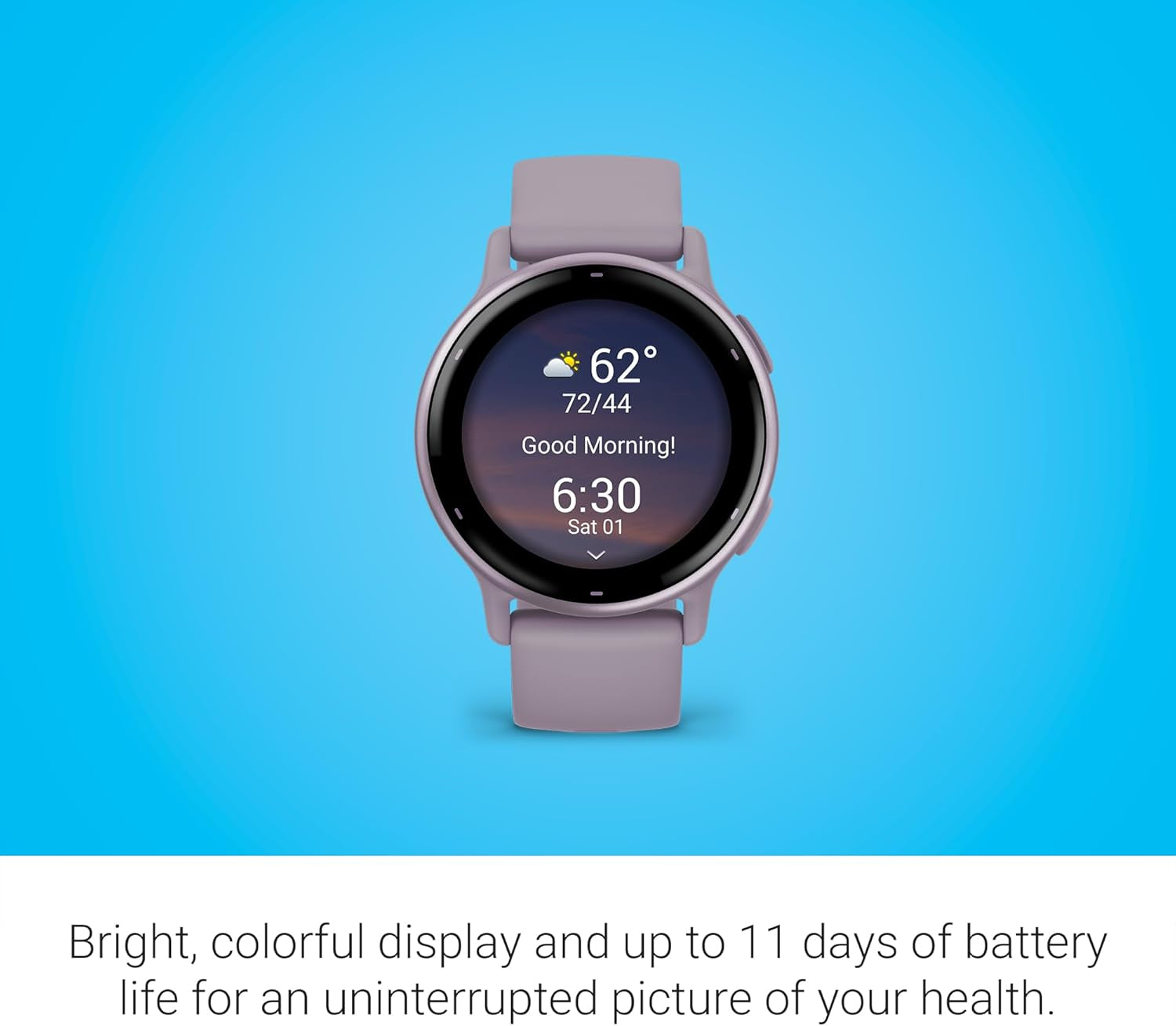 Vívoactive 5, Health and Fitness GPS Smartwatch, AMOLED Display, up to 11 Days of Battery, Orchid