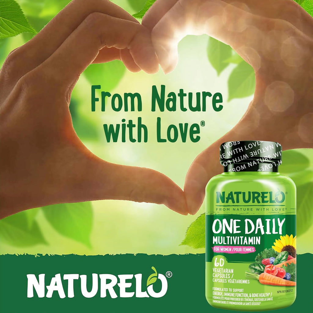 One Daily Multivitamin for Women - Energy Support - Whole Food Supplement to Nourish Hair, Skin, Nails - Non-Gmo - No Soy - Gluten Free - 60 Capsules - 2 Month Supply