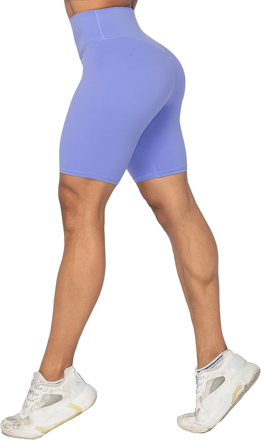 High Waist Biker Shorts for Women No Front Seam Soft Yoga Workout Gym Bike Shorts Tummy Control Squat Proof