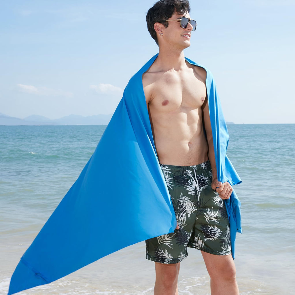 Microfiber Towel Perfect Travel & Gym & Camping Towel. Quick Dry - Super Absorbent - Ultra Compact - Lightweight. Suitable for Trip, Beach, Shower, Backpacking, Pool
