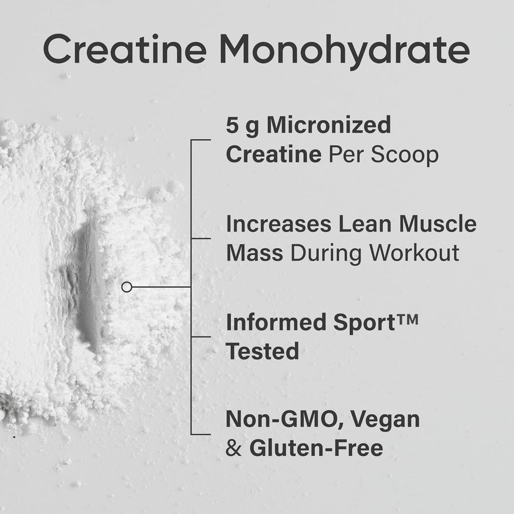 Creatine Monohydrate - Pure Micronized Creatine Monohydrate Powder - Improves Strength, Power, and Performance for Women and Men | Non-Gmo 60 Servings