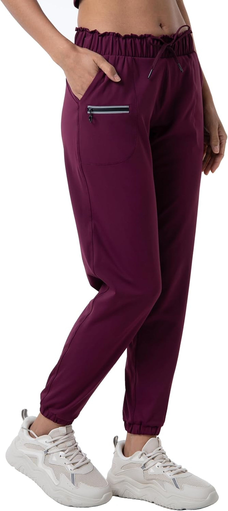 Joggers for Women with Pockets Elastic Waist Workout Sport Gym Pants Comfy Lounge Yoga Running Pants