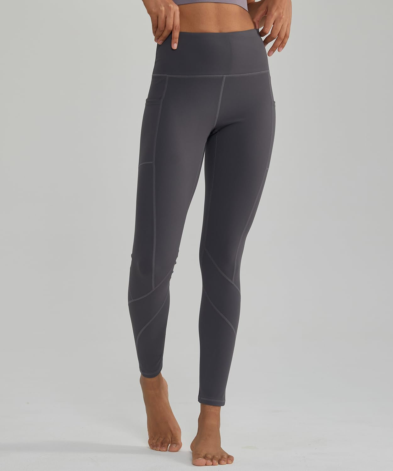 High Waisted Tummy Control Leggings for Women Yoga Pants with Pockets Workout Squat Proof Tights