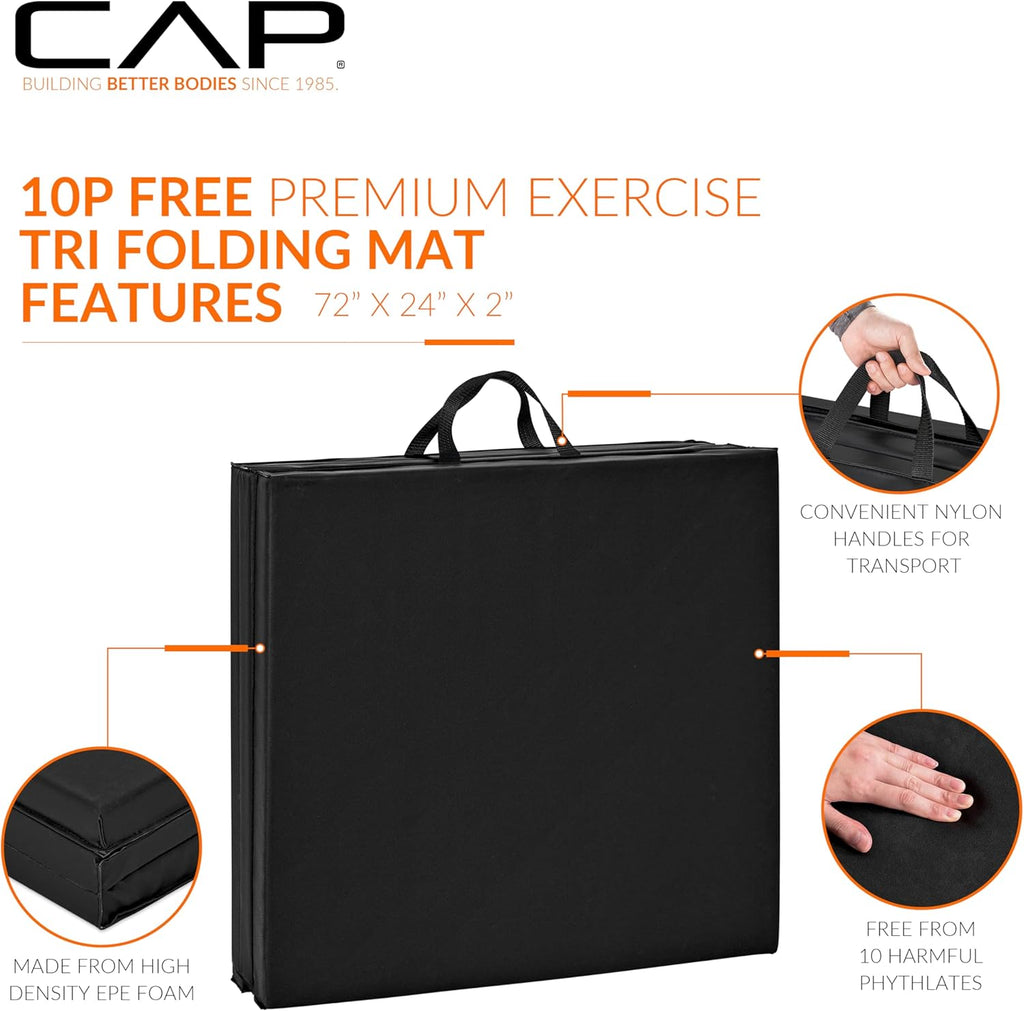 Folding Anti-Tear Exercise & Gymnastics Balance Mat – Multi-Purpose Fitness, Aerobics, & Training | Multiple Options