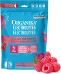 Canadian-Made Electrolytes Powder- Wild Raspberry Sachets- on the Go Sugar-Free Hydration and Electrolyte Replenishment with Prebiotics and Vitamin C-3.5G X 20Ct