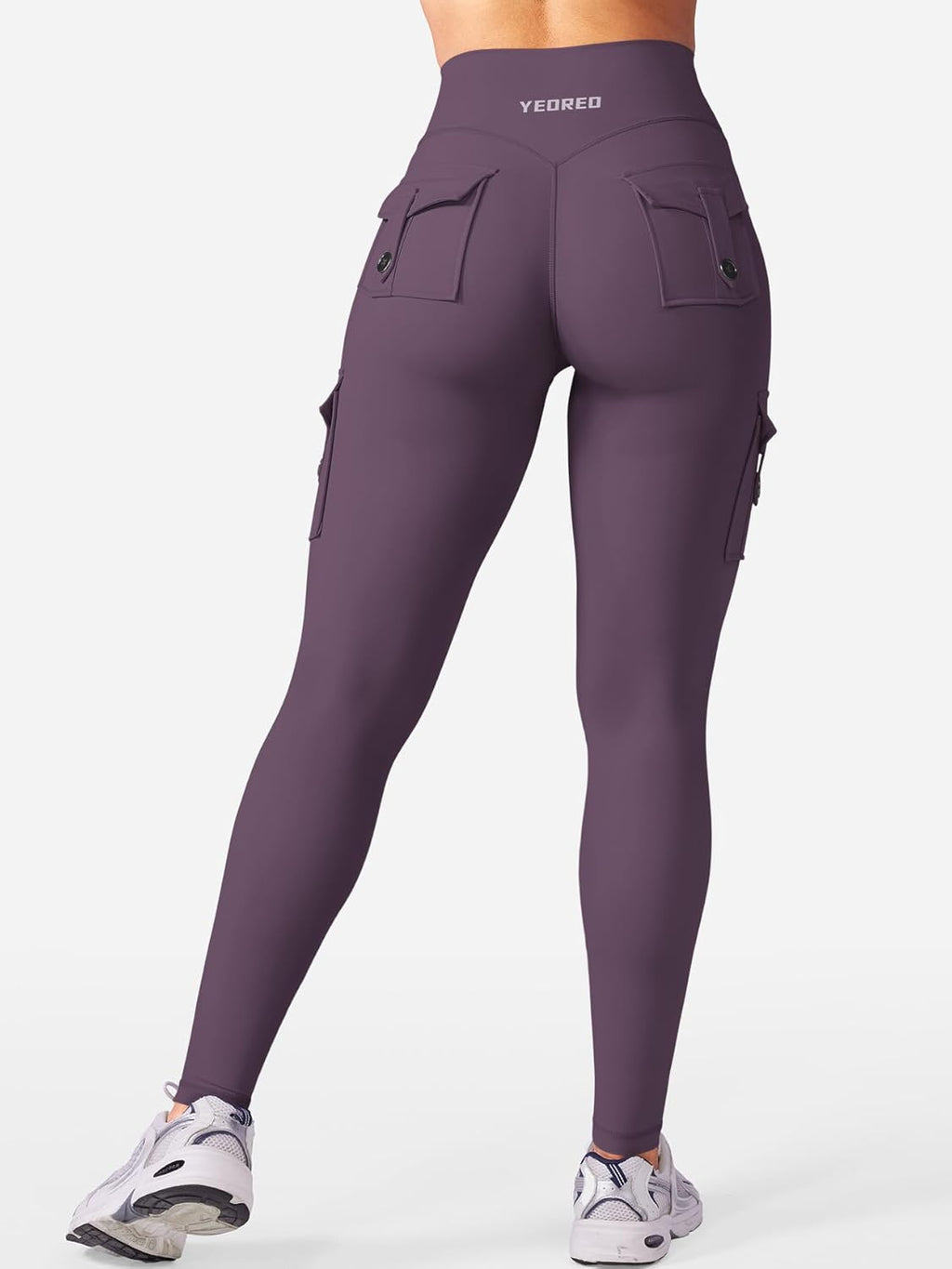 Workout Cargo Leggings with Pockets for Women No Front Seam Hidden Scrunch Hedda Leggings Compression Gym Yoga Pants