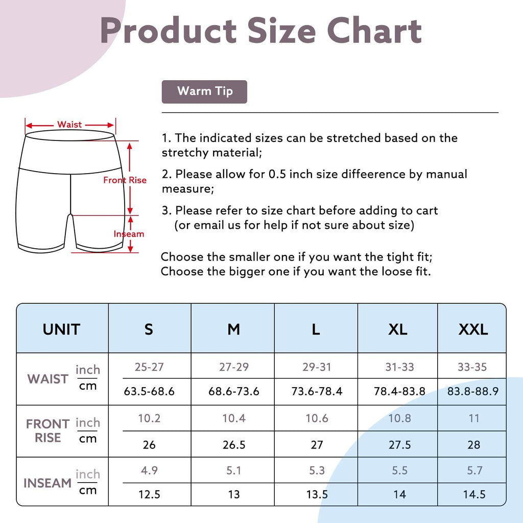 Biker Shorts Women High Waist Yoga Shorts with Pockets Non See-Through Workout Running Shorts