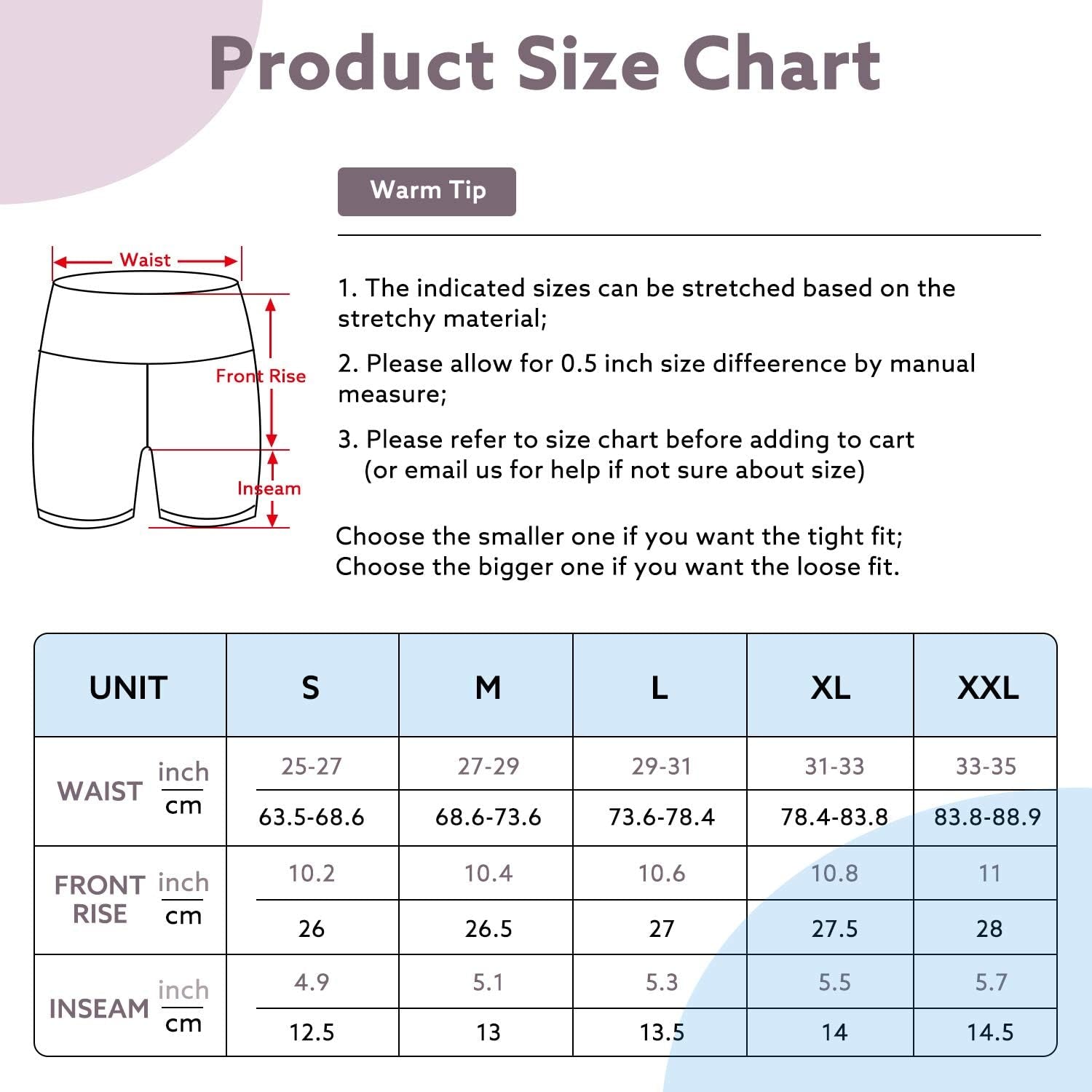 Biker Shorts Women High Waist Yoga Shorts with Pockets Non See-Through Workout Running Shorts