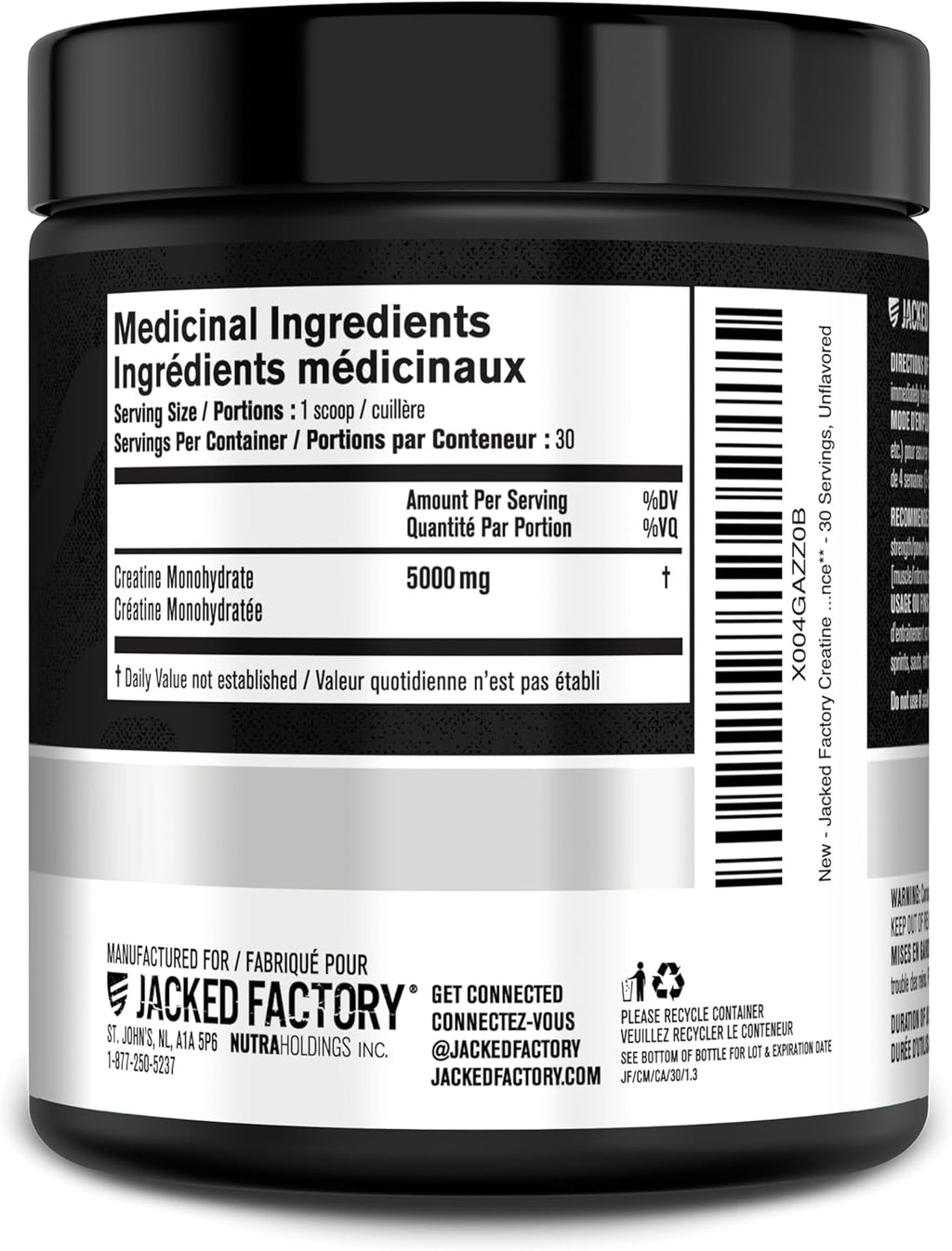 Creatine Monohydrate Powder 150G - Canadian-Owned Informed Choice Certified Supplement for Increased Muscle Mass*, Improved Strength, Power, & Performance** - 30 Servings, Unflavored