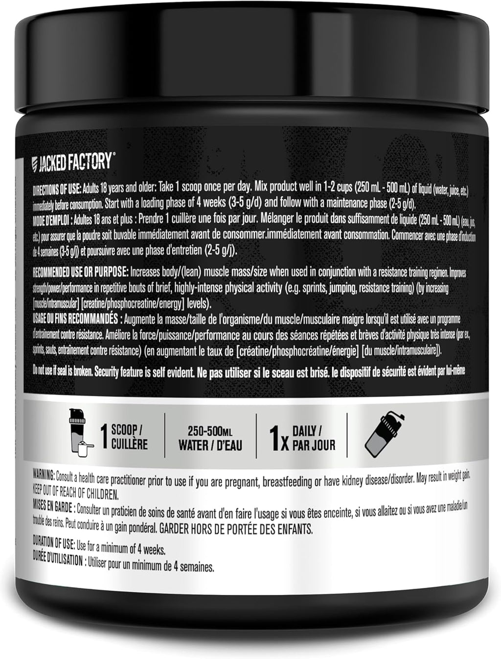 Creatine Monohydrate Powder 150G - Canadian-Owned Informed Choice Certified Supplement for Increased Muscle Mass*, Improved Strength, Power, & Performance** - 30 Servings, Unflavored