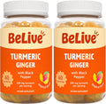 Turmeric Curcumin with Black Pepper & Ginger - 500 Mg of Turmeric and Ginger Supplement for Immune Support, Healthy Skin, and Joint Health - Tropical Flavor | 60 Count