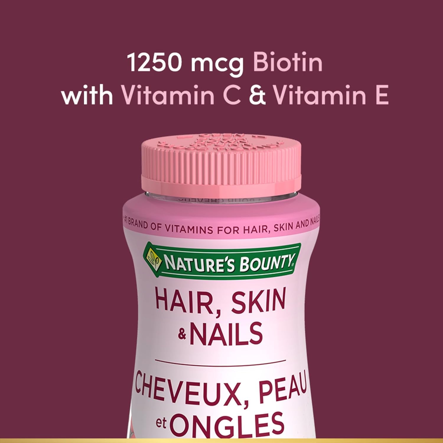 Hair, Skin & Nails, Helps Maintain Health of Hair, Skin & Nails, Helps Development of Bones, Teeth, Cartilage & Gums, Aids Wound Healing, Antioxidant, Strawberry Cream Flavour, 200 G