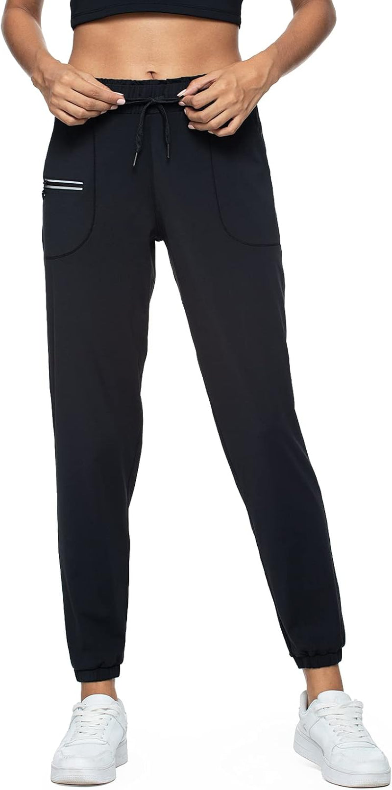 Joggers for Women with Pockets Elastic Waist Workout Sport Gym Pants Comfy Lounge Yoga Running Pants