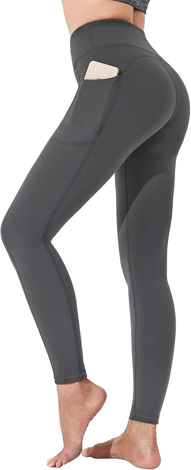 Yoga Pants for Women, High Waisted Leggings with Pockets, Tummy Control Non See through Workout Pants
