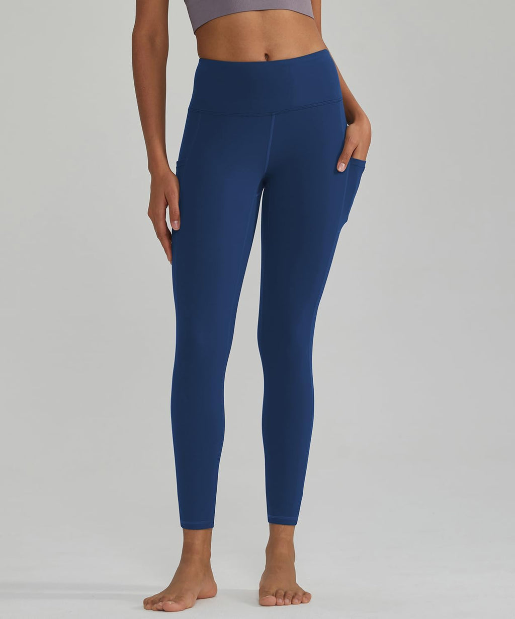 Leggings for Women with 3 Pockets Buttery Soft High Waisted Yoga Pants Non-See-Through Full-Length Tights