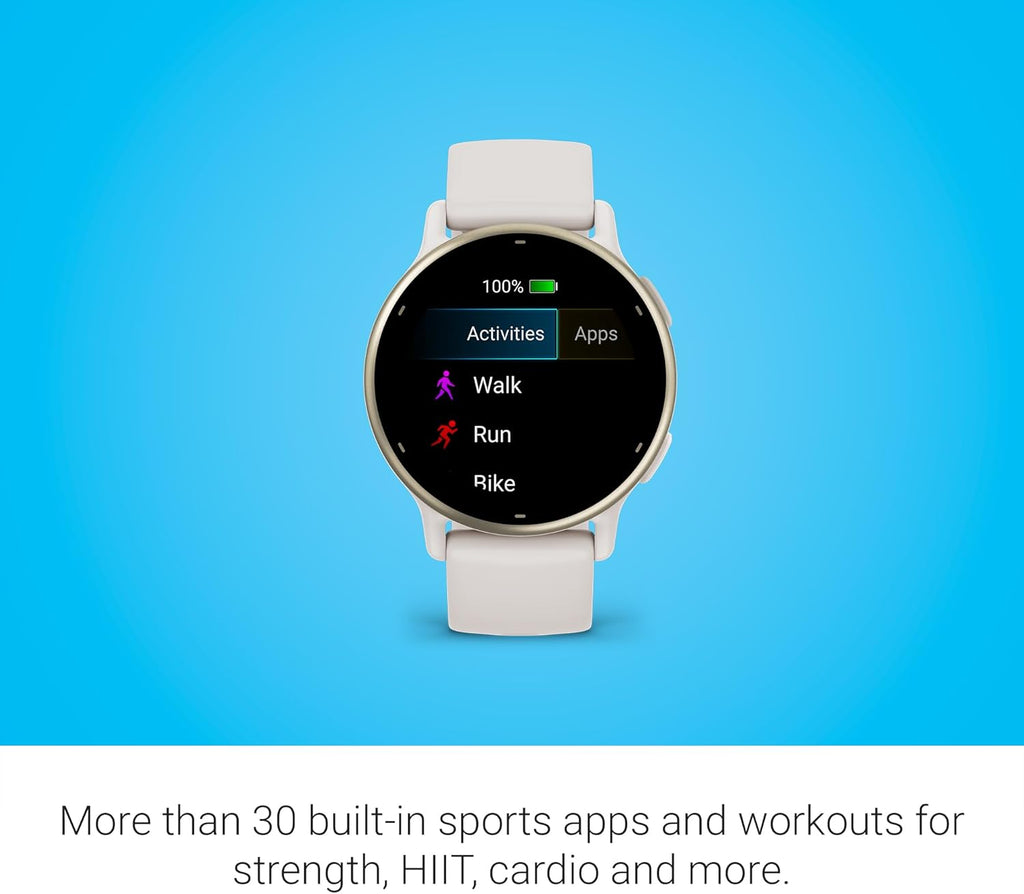 Vívoactive 5, Health and Fitness GPS Smartwatch, AMOLED Display, up to 11 Days of Battery, Ivory