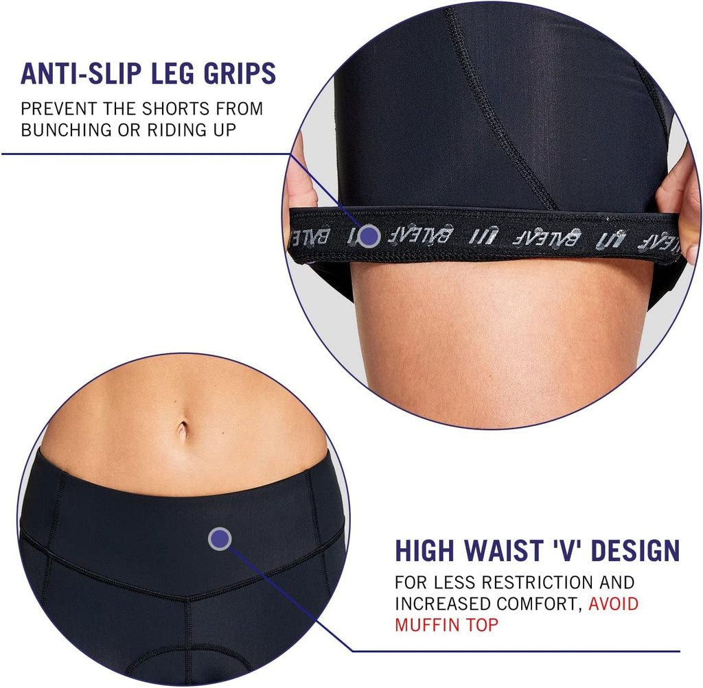 5" Bike Shorts Women 4D Padded Pockets Cycling Shorts Mountain Biking Bicycle Spin Gel UPF50+