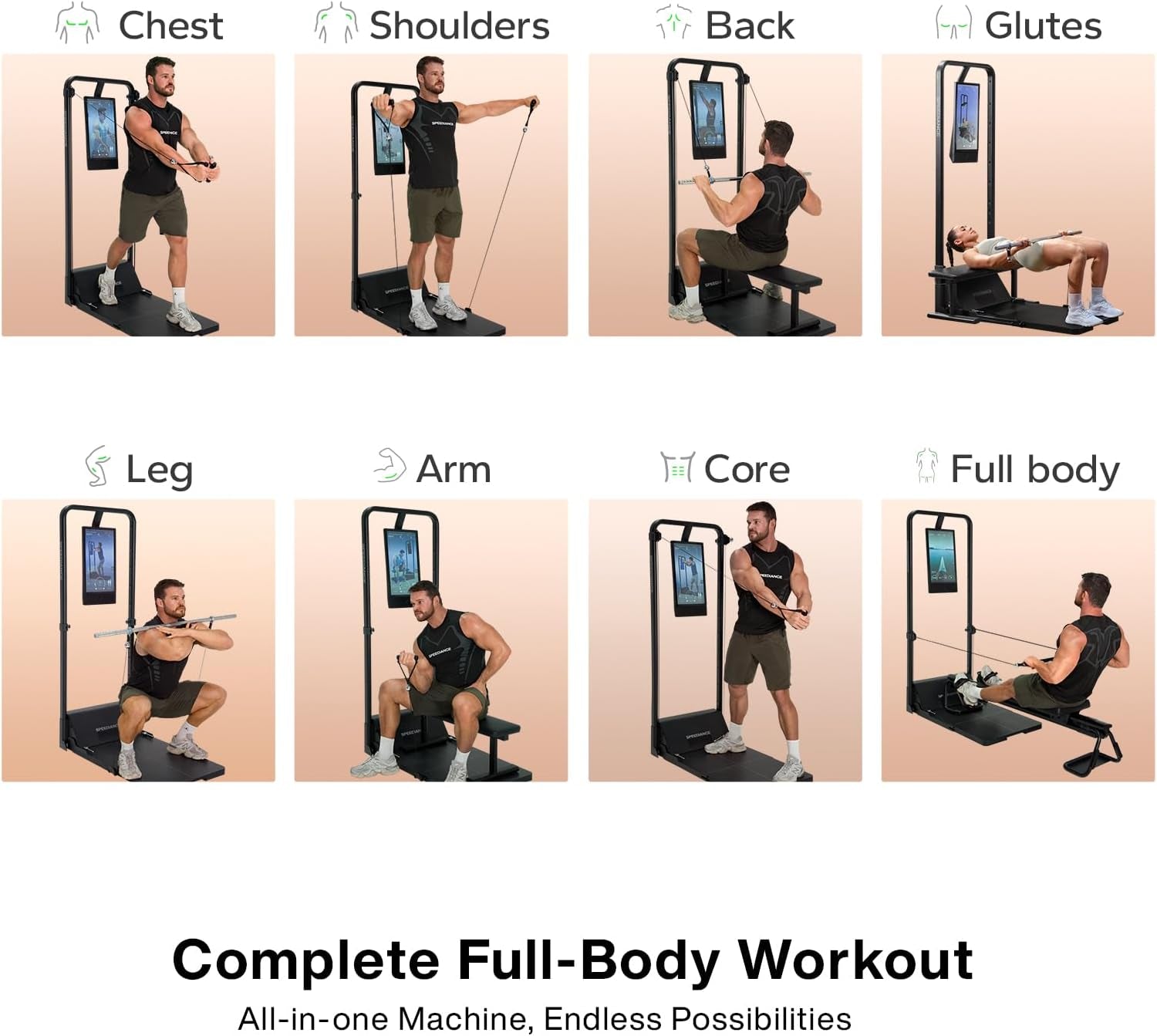 Gym Monster 2 Smart Home Gym, Upgraded Ai-Powered Home Workout Machine, Multi-Functional Smith Machine, Full Body Strength Training Fitness Equipment, All-In-One Workout Station