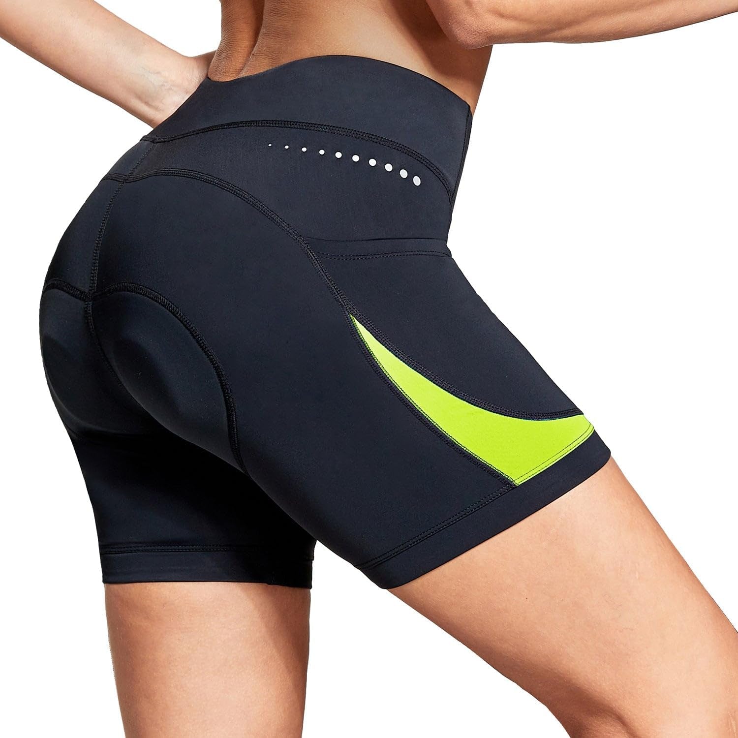 5" Bike Shorts Women 4D Padded Pockets Cycling Shorts Mountain Biking Bicycle Spin Gel UPF50+