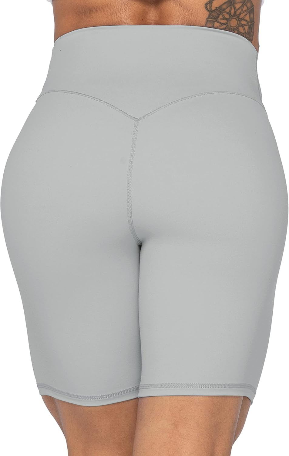 High Waist Biker Shorts for Women No Front Seam Soft Yoga Workout Gym Bike Shorts Tummy Control Squat Proof