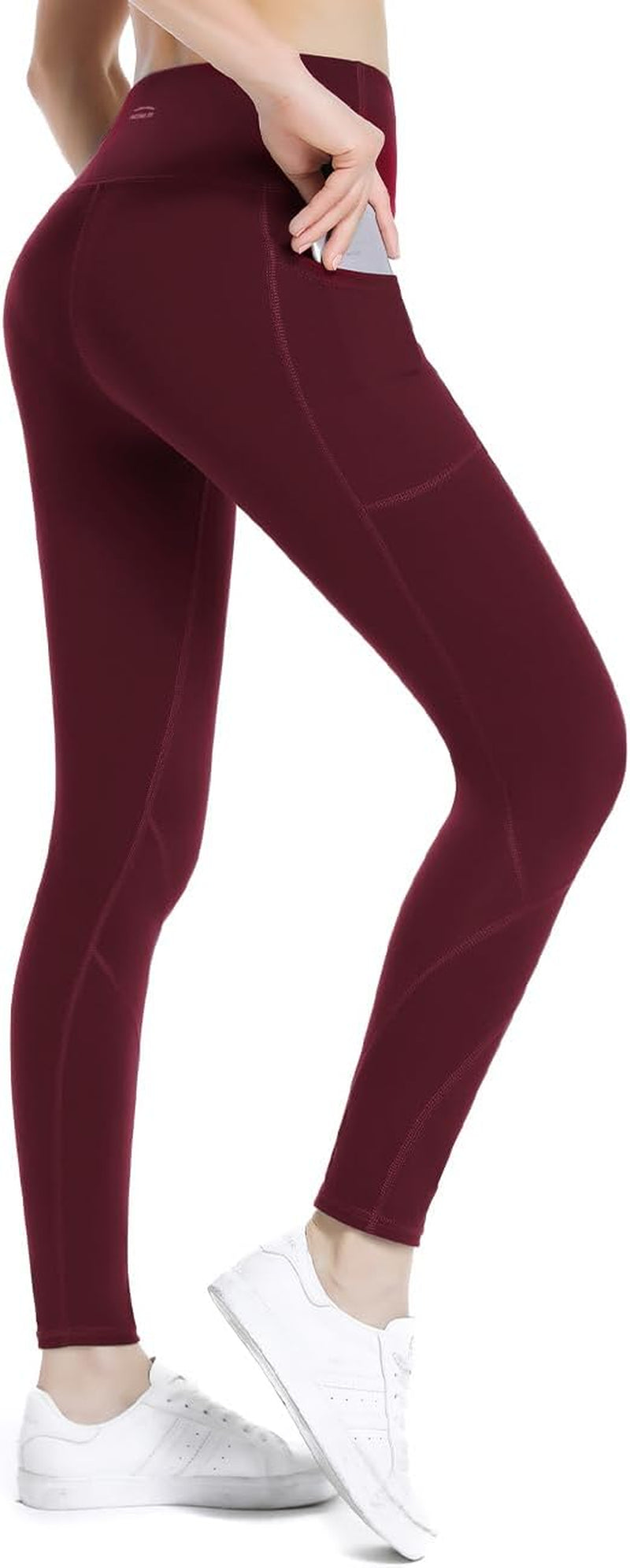 High Waisted Tummy Control Leggings for Women Yoga Pants with Pockets Workout Squat Proof Tights