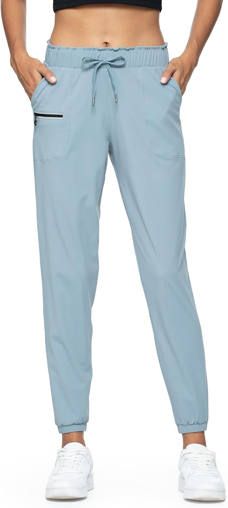 Joggers for Women with Pockets Elastic Waist Workout Sport Gym Pants Comfy Lounge Yoga Running Pants