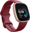 Google  Versa 4 Fitness Smart Watch for Men and Women with Daily Readiness,Gps,24/7Heart Rate,40+ Exercise Modes,Sleep Tracking and More, Beet Juice/Copper Rose,One Size (S and L Bands Included)