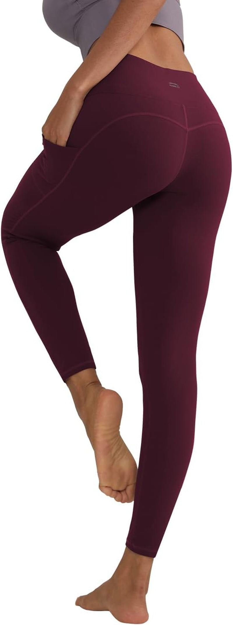 Leggings for Women with 3 Pockets Buttery Soft High Waisted Yoga Pants Non-See-Through Full-Length Tights