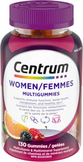 Women Multigummies, Multivitamins/Minerals Gummies, Cherry, Berry, and Orange Flavours, 130 Gummies (Packaging May Vary)