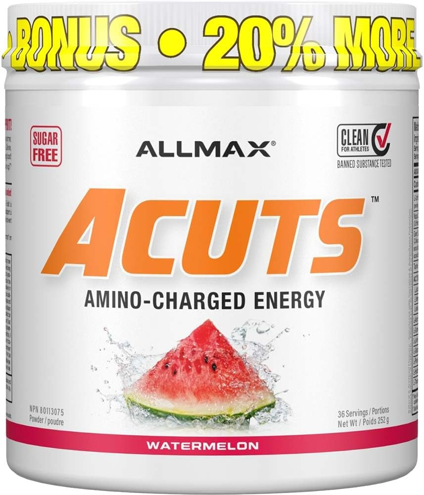 - AMINOCUTS (A:CUTS) - Weight-Management BCAA (L-Carnitine + Taurine + Green Coffee) - Watermelon - 252 Gram - 36 Servings