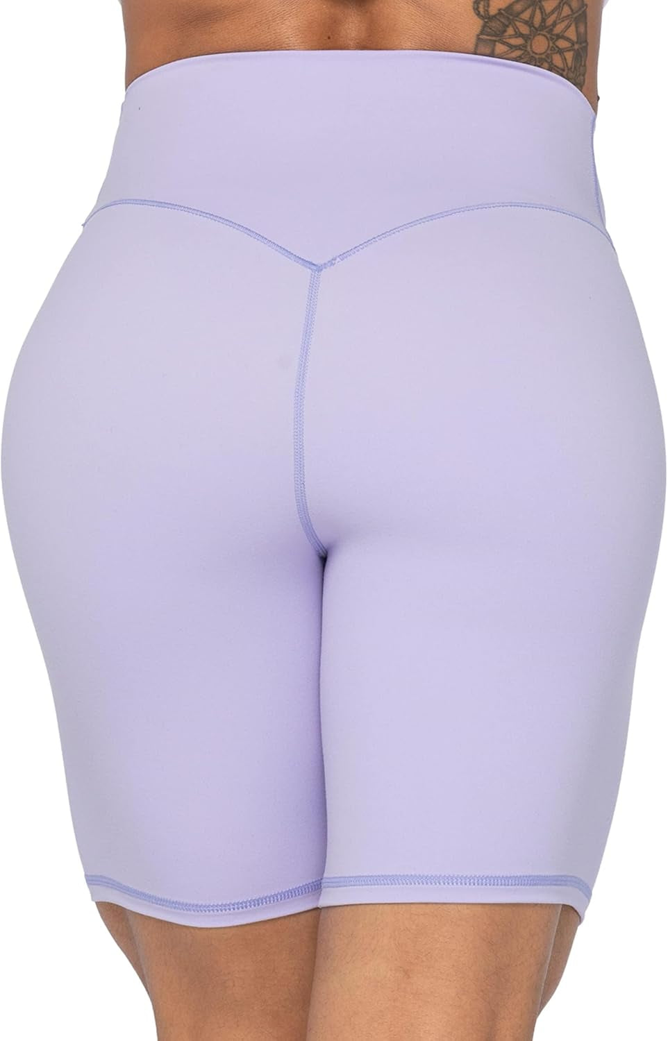 High Waist Biker Shorts for Women No Front Seam Soft Yoga Workout Gym Bike Shorts Tummy Control Squat Proof