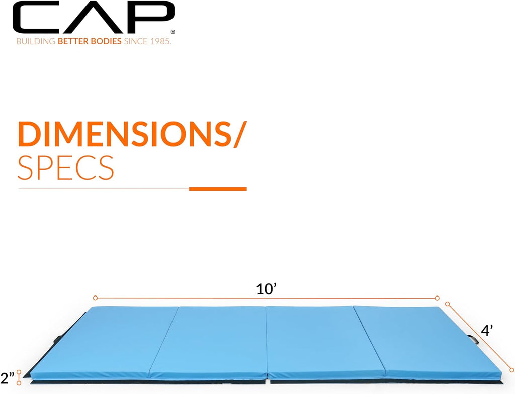Folding Anti-Tear Exercise & Gymnastics Balance Mat – Multi-Purpose Fitness, Aerobics, & Training | Multiple Options