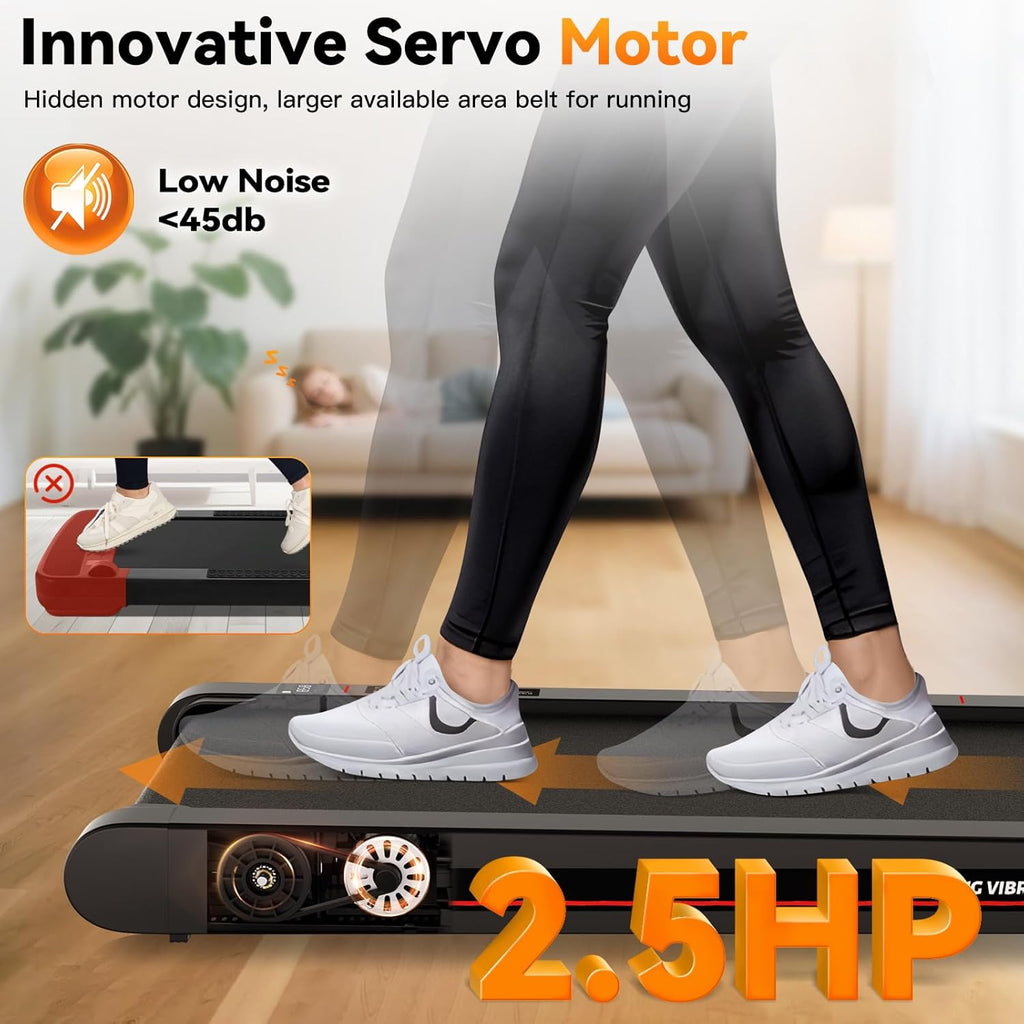 4 in 1 Walking Vibration Pad Treadmill, Walking Treadmill Pad for Home with Remote Control and APP