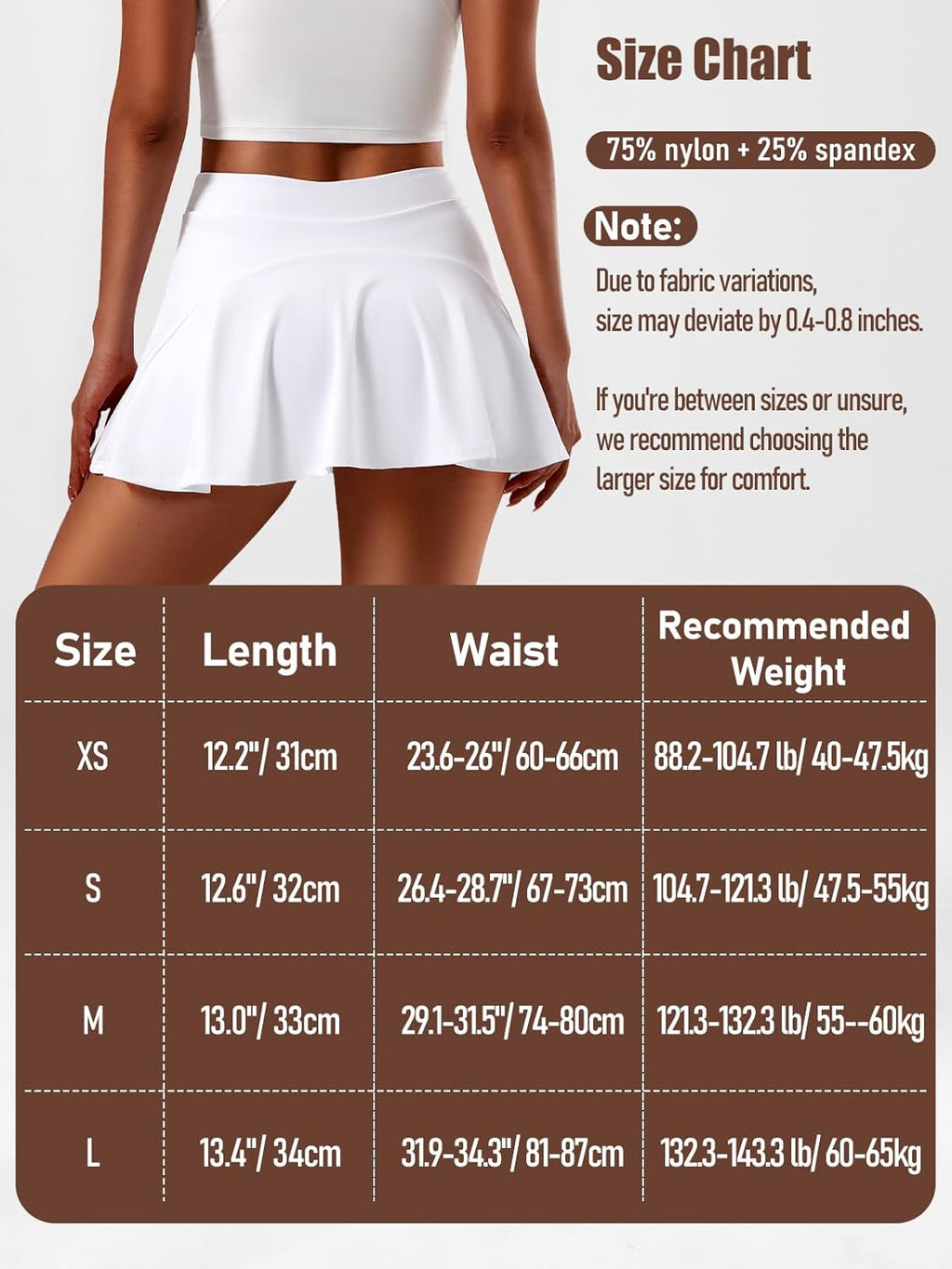 Tennis Skirt for Women Golf Skort High Waisted Pleated Athletic Skirt with Shorts Pocket Workout Running Pickleball
