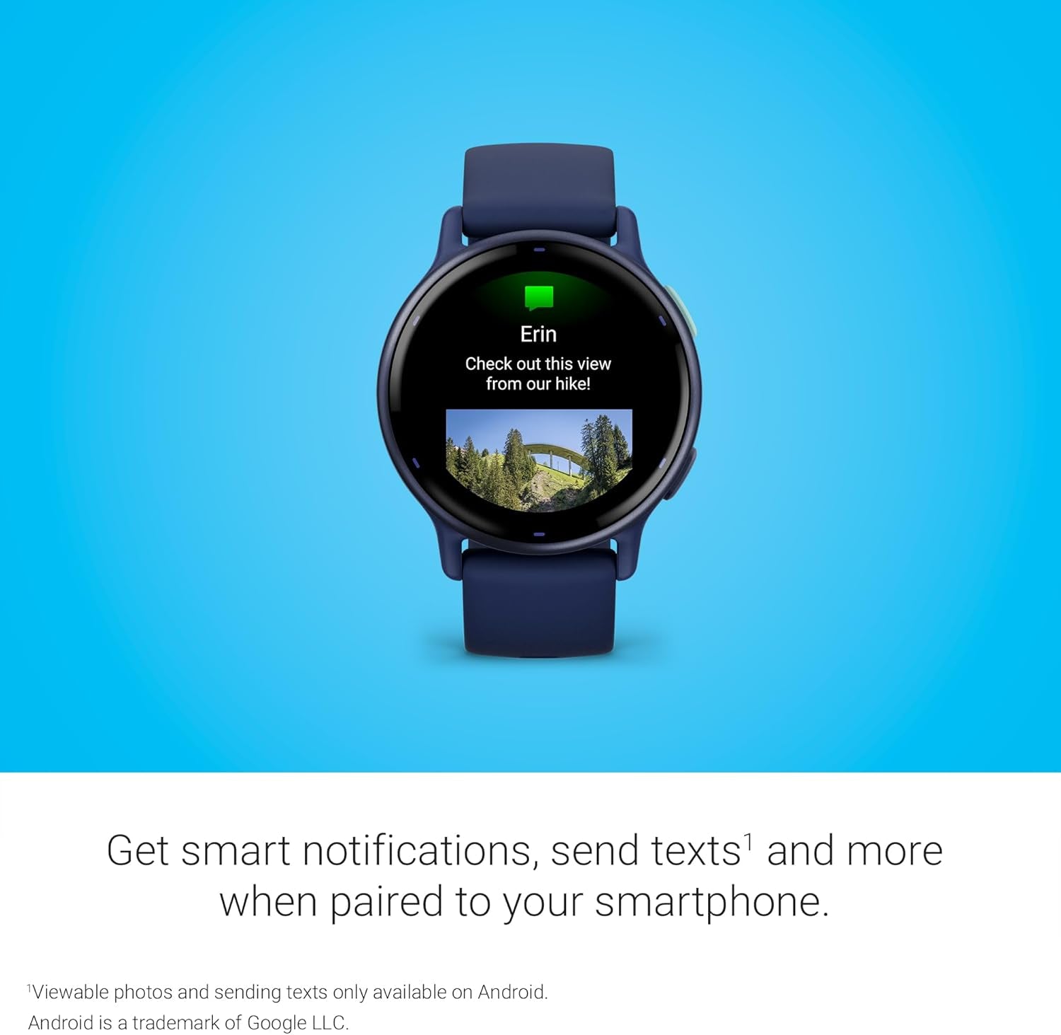 Vívoactive 5, Health and Fitness GPS Smartwatch, AMOLED Display, up to 11 Days of Battery, Navy