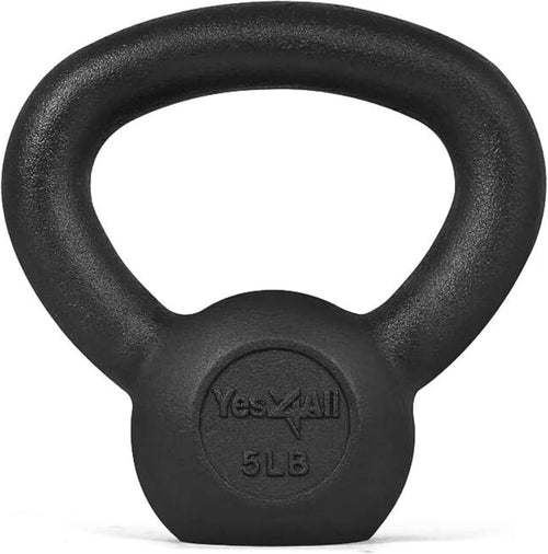 5-50 Lbs Cast Iron Kettlebell for Dumbbell Weights Exercises, Gym, Full Body Home Workout Equipment, Push Up, Grip and Strength Training